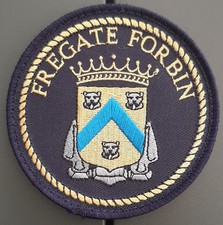 Patch Marine Nationale Frégate FORBIN type 1 écusson tissu scratch 90mm ORIGINAL