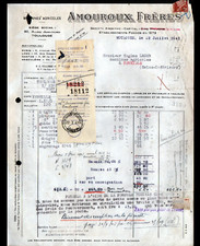 TOULOUSE (31) USINE de MACHINES AGRICOLES "AMOUROUX Freres" voyagée en 1943