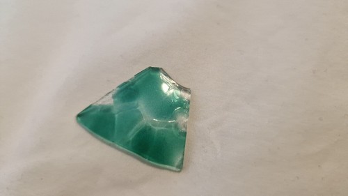 Piece glass from - piece, broken
