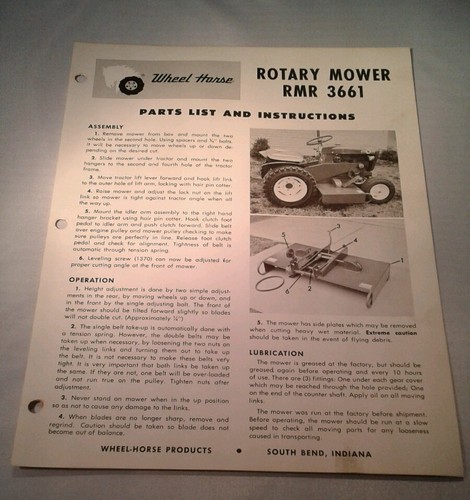 Original wheel horse lawn - original,