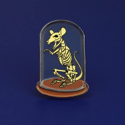 Rat squelette revers - rat,