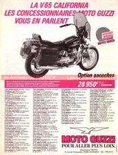 Publicité MOTO GUZZI V65 California 650 V 65 1985 Advertising #00206
