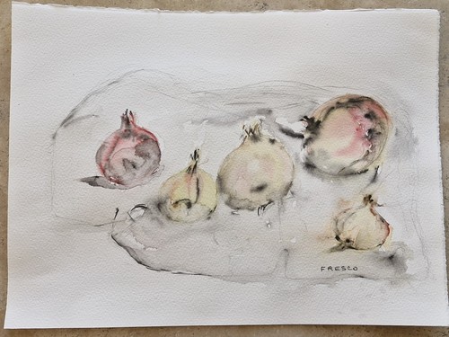 Aquarelle originale nature - aquarelle,
