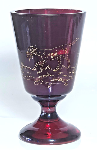 Ancien vase pied verre - pied,