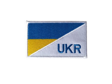Ecusson/patch Drapeau Ukraine UKR velcro - Livraison gratuite