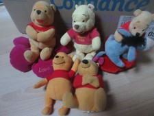 lot de 5 peluches disney winnie