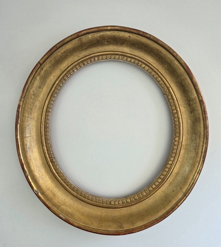 Cadre ancien ovale bois - ancien, en