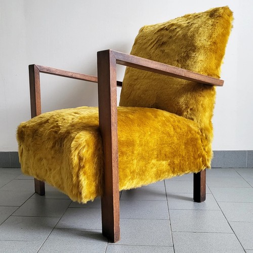 Fauteuil vintage 1940 chene - 1940, &