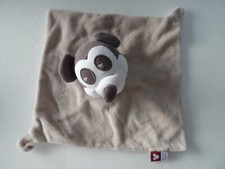 *. DOUDOU PLAT DISNEY BABY MICKEY MOUSE GRIS BLANC BEIGE RAYE  TTBE