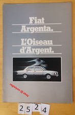 FIAT ARGENTA 1600 / 2000 / 2500 Diesel Prospectus Fr 6 pages 1982
