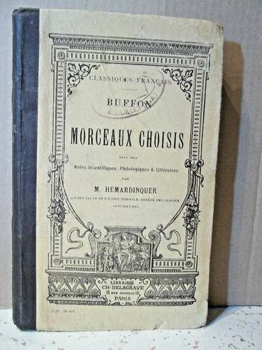 Buffon morceaux choisis - choisis, avec
