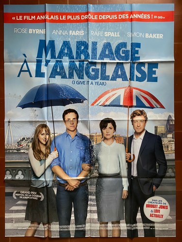 Affiche mariage anglaise - affiche, l'anglaise