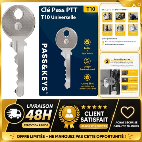 Clé passe partout - clé, t10