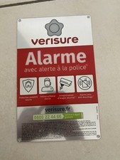 ? Plaque dissuasive alarme VERISURE 15x24cm Neuve et officielle v2025 ?