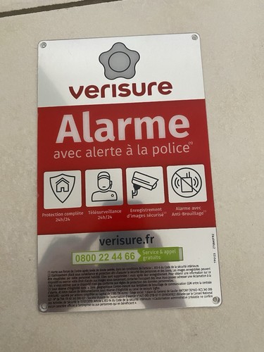 Plaque dissuasive alarme - 🚨,