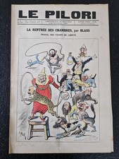 Journal Le Pilori n°287 du 18 octobre 1891 revue satirique caricature Blass