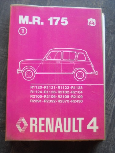 Manuel reparation renault 4 - manuel, de