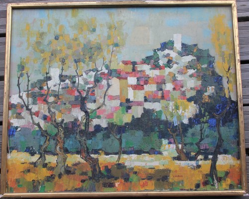 Très grand tableau huile sur