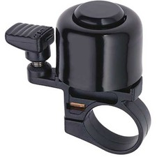 Point Sonnette de Vélo Cloche ECO Mini Noir Ø 35mm Aluminium Guidon 22,2mm