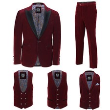 Hommes Bordeaux Velours