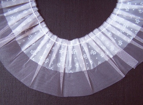 Tulle froncé doublé pour - §,