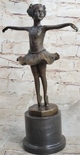 Preiss Art Déco Ballerine Danseurs Bronze Signée Milo Classique Danse Sculpture