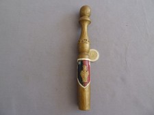 Art populaire, militaria, quille de libérable sculptée