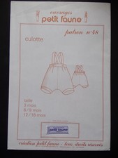 § patron ancien PETIT FAUNE