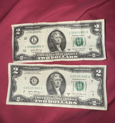 Billete dólares del - de, 2