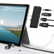 Surface Go 3 Docking Station USB Hub Microsoft Surface Go 3 avec 4K HDMI + Po...