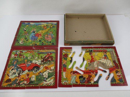 Dv12747 ancien puzzle bois - dv12747,