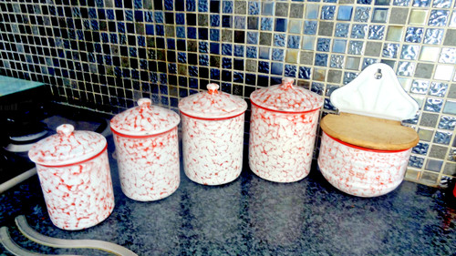 Rare pots epices tole - pots, a