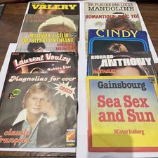 Lot 10 Disques Vinyle 44 T