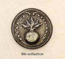 Bouton Officier Grenadiers de la Garde Nationale (1805-1812) Napoléon I°. 17 mm