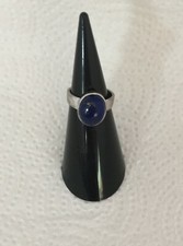 BAGUE ARGENT/ CABOCHON EN