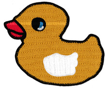 Backpatche patche canard bain tricot brodé patch dorsal écusson grand