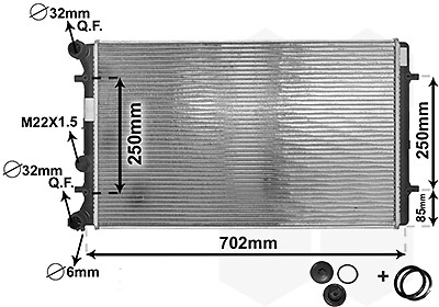Radiateur eau pour - radiateur, iv