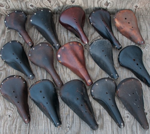 Vintage leather bicycle - leather,