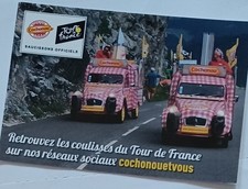 cyclisme Carte COCHONOU spécial caravane Tour de France 2019