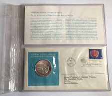 1975 Argent Sterling Preuve Première Édition Unis Nations Commémoratif Médaille