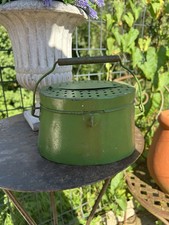 Ancienne Goujonnière en Tôle Enfant Panier de Pêcheur -Déco Pêche Jardin Shabby