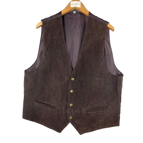 Gilet homme marron cuir - homme,