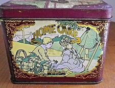 Ancienne boite métal publicitaire Home Cake Rena. Décor enfants