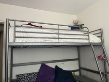 Lit mezzanine metal personne - lit,