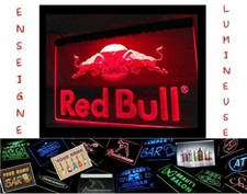 PANNEAU COLLECTION RARE LUMINEUX RED BULL PUB LED ENSEIGNE BAR CAFE NEON LAMPE