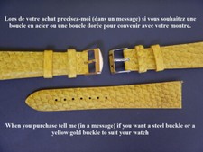 20 mm BRACELET CUIR DE SAUMON