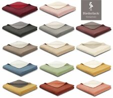Biederlack Plaid Double Face - 2- Coloré Couverture Couvre-Lit Canapé-couverture