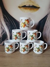 6 MUGS TASSES ARCOPAL FRUIT