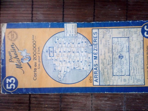 Carte routière ancienne