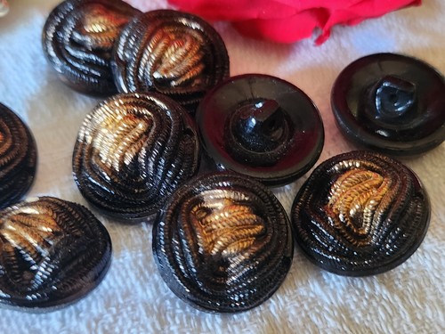 Lot boutons ancien verre - lot,